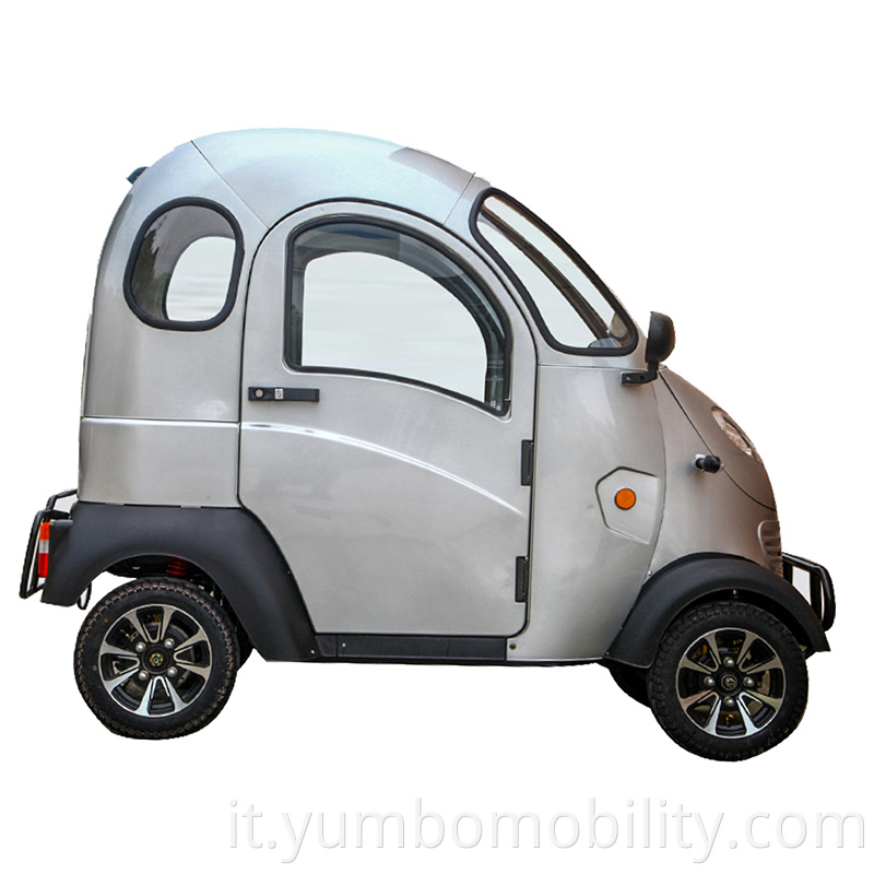 White Full Closed Electric Tricycle